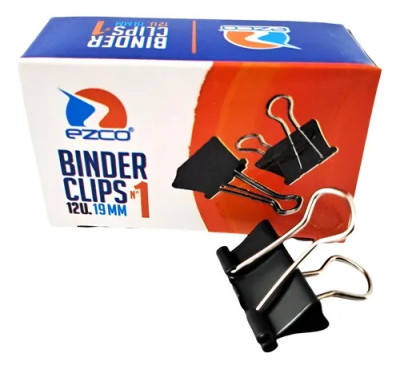 Aprietapap.ezco Binder 19Mm Negro
