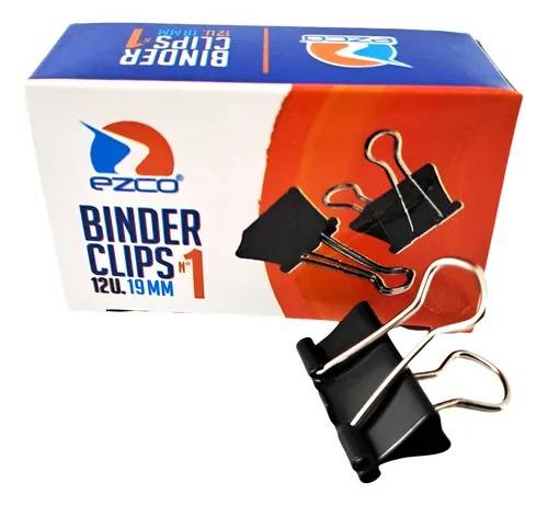 Aprietapap.ezco Binder 19Mm Negro