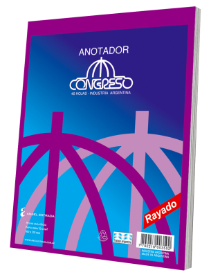 Block Congreso Anotador *40H Rayado