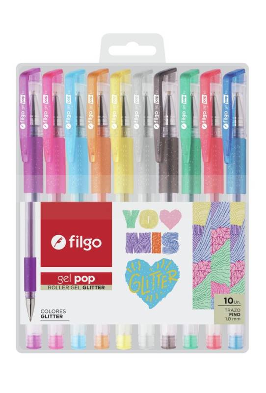 Bol.filgo Gel Pop Glitter *10