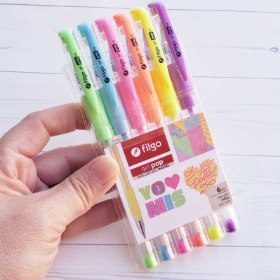 Bol.filgo Gel Pop Pastel *6