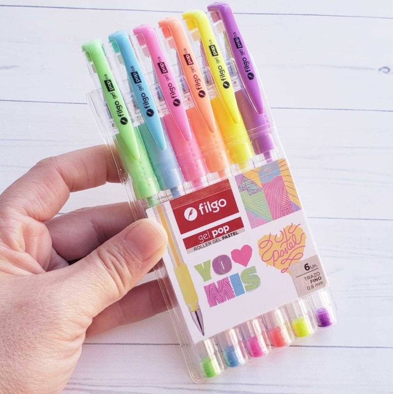 Bol.filgo Gel Pop Pastel *6