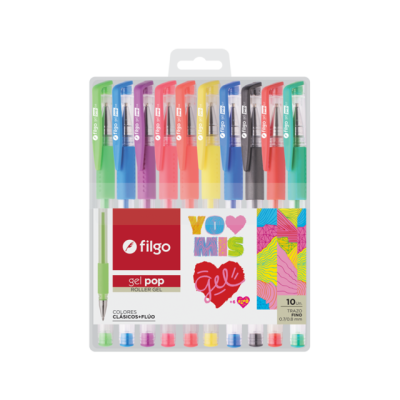 Bol.filgo Gel Pop Clasico *10