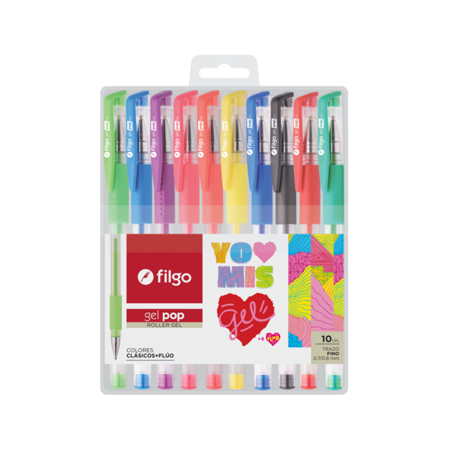 Bol.filgo Gel Pop Clasico *10