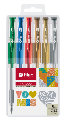 Bol.filgo Gel Pop Metalizado * 6