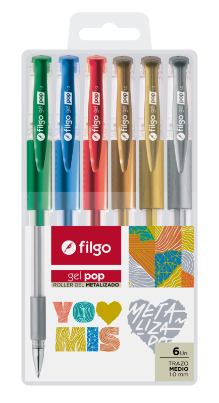 Bol.filgo Gel Pop Metalizado * 6