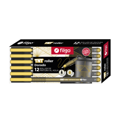 Bol.filgo Roller Tnt Acrilica Oro