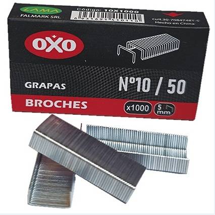 Broches Oxo N§10/50 *1000