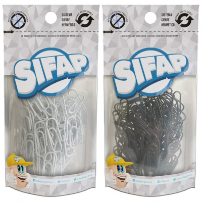 Broches Clips Sifap N§3 Black & Whi