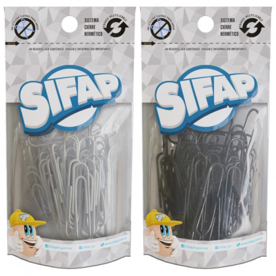 Broches Clips Sifap N§6 Black & Whi