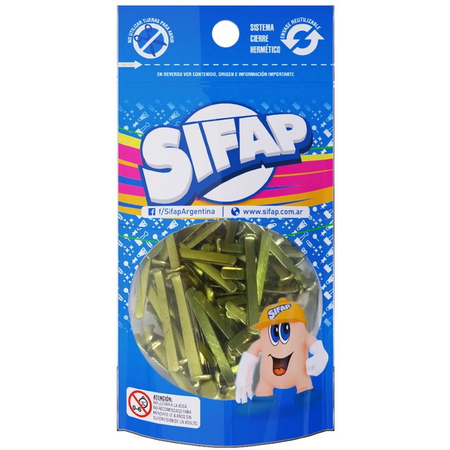 Broches Dorados No06 Sifap *100