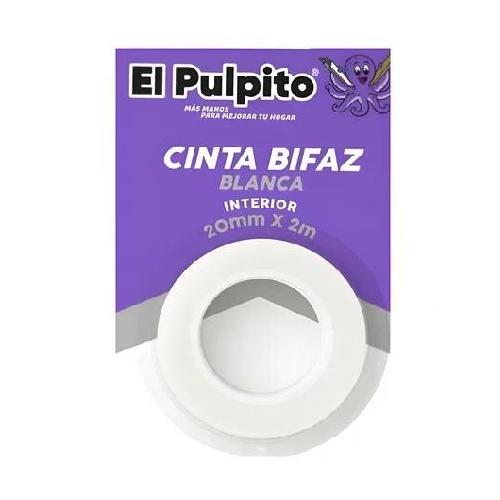 Cinta Bifaz Blanca El Pulpito 2M