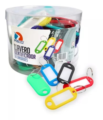 Llavero Plastico Identificador Ezco