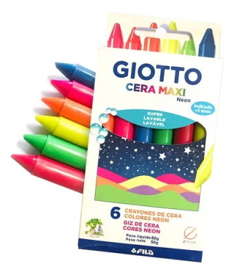 Crayon Giotto Maxi Fluo *6