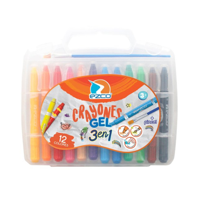 Crayon Ezco Gel *12 + Pincel