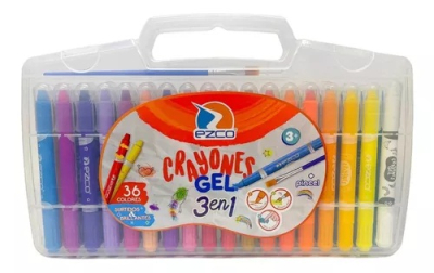 Crayon Ezco Gel *36 + Pincel