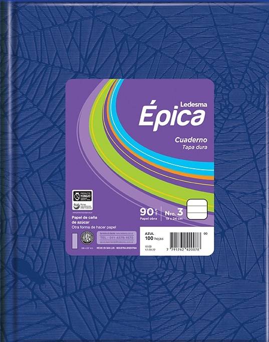 Cuad.td Epica 90 Grs Nø3 *100Hjs