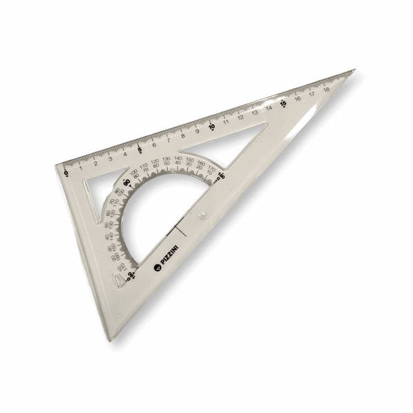 Escuadra Pizzini Humo C/Transp.20Cm