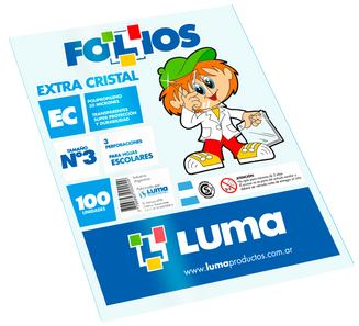 Folio Escolar Luma *100 Poliprop.