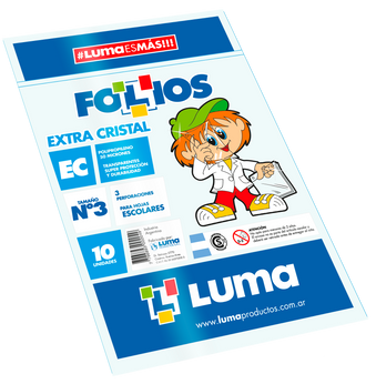 Folio Escolar Luma *10 Polipropilen