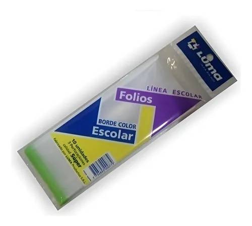 Folio Escolar Luma Bde Color *10