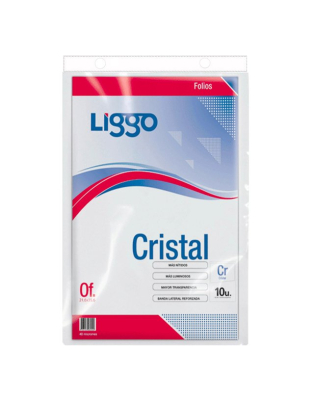 Folio Oficio Liggo Cristal *10