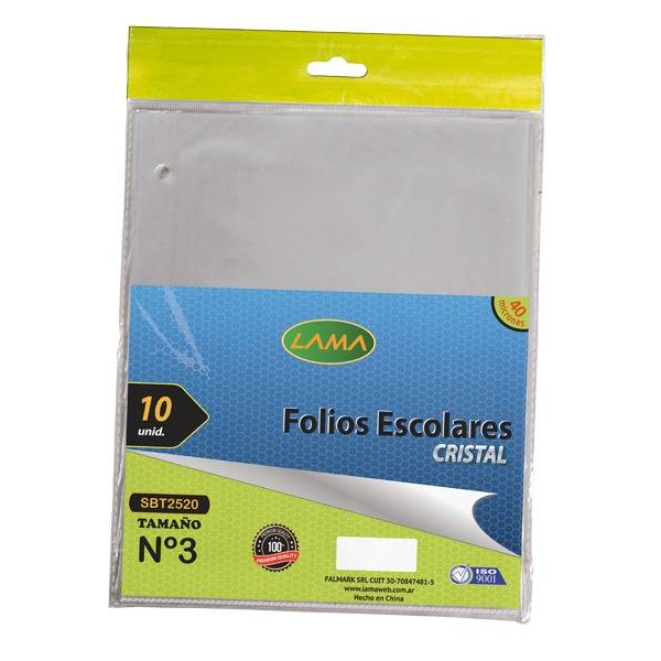 Folio Lama Pp.n§3 Escolar X10
