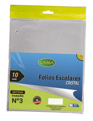 Folio Lama Pp.n§3 Escolar X10