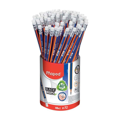 Lapiz Maped Grafito C/Goma *72