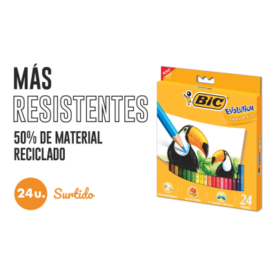 Lapiz Bic Evolution *24L Color