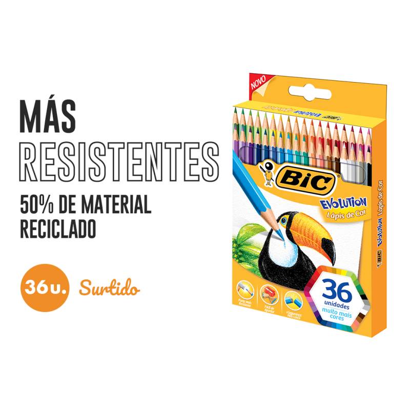 Lapiz Bic Evolution *36L Color