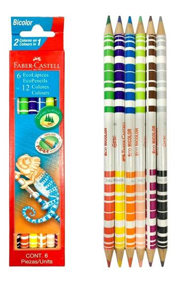 Lapiz Faber Bicolor *6