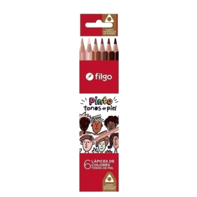 Lapiz Filgo * 6L Color Piel