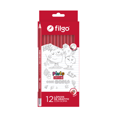 Lapiz Filgo *12 Grafito Hb C/Goma