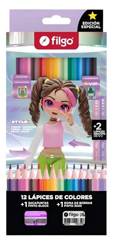 Lapiz Filgo * 12L Color Nena