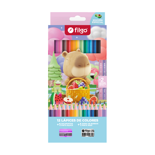 Lapiz Filgo * 12L Color Capibara