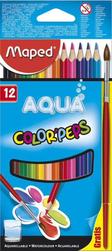 Lapiz Maped Color Peps Aqua *12