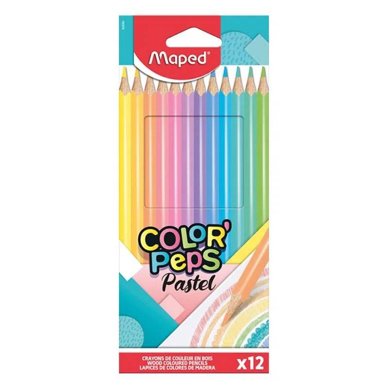 Lapiz Maped Color Peps *12 Pastel