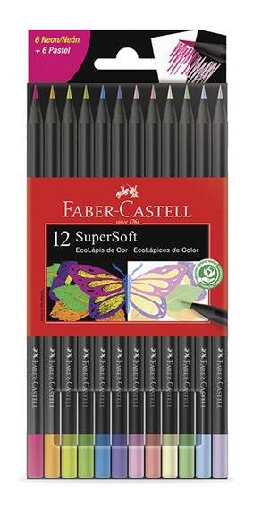 Lapiz Faber Super Soft*12 Neon+Past