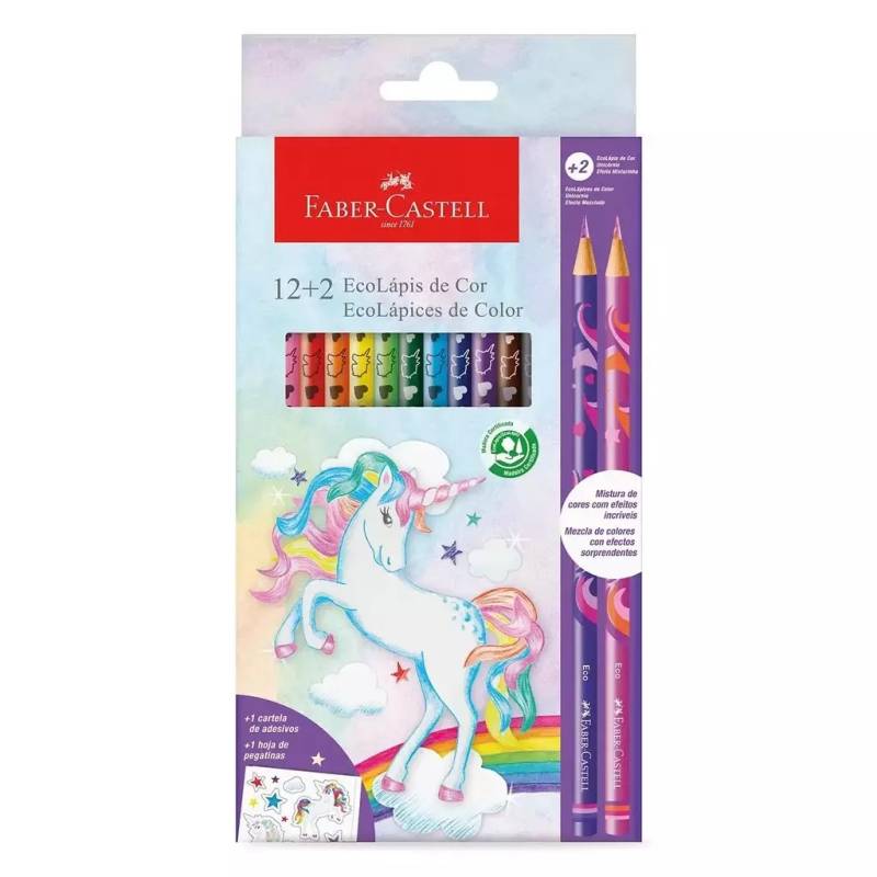 Lapiz Faber Unicornio *12+2