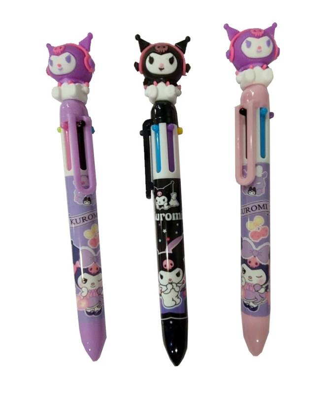 Boligrafo Ocho Colores Kuromi*18