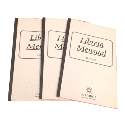 Libreta Mensual 18 Hjs.