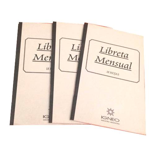 Libreta Mensual 18 Hjs.