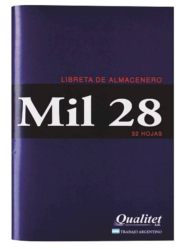 Libreta Almacenero 32 Hjs.mil 28