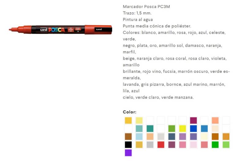 Marc.posca Pc-3M Pta.med.