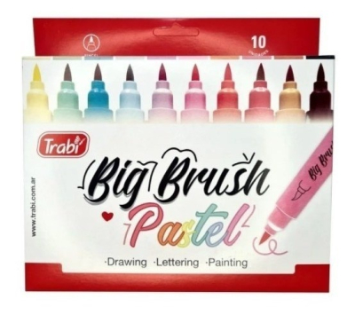 Marc.trabi Big Brush Pastel *10