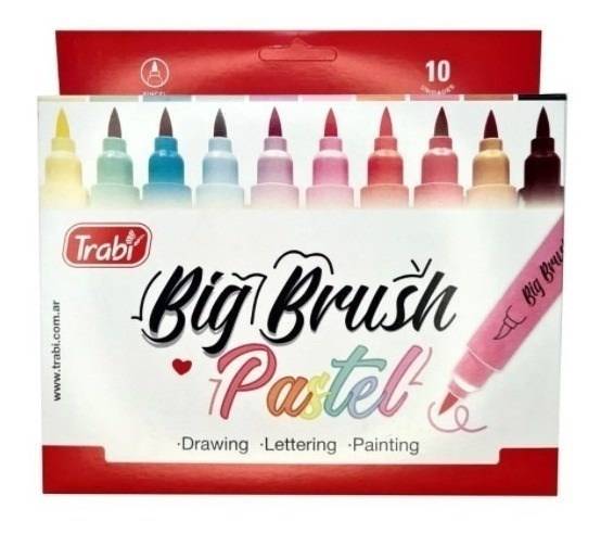 Marc.trabi Big Brush Pastel *10