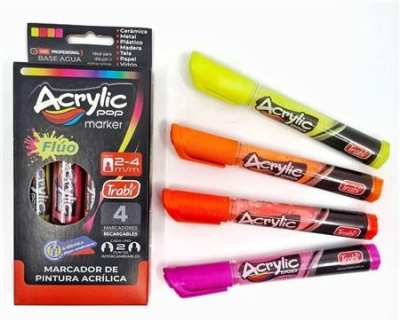 Marc.trabi Acrilico *4 Fluo