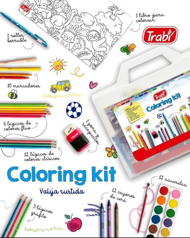 Valija Trabi Coloring Kit