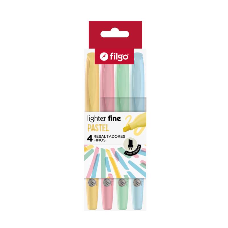 Resaltador Filgo Pastel Fine *4